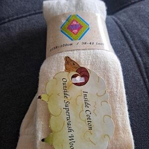Cream Cotton Tights
